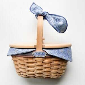 Longaberger Century Celebration Cheer Basket Liner Protector Family Signatures